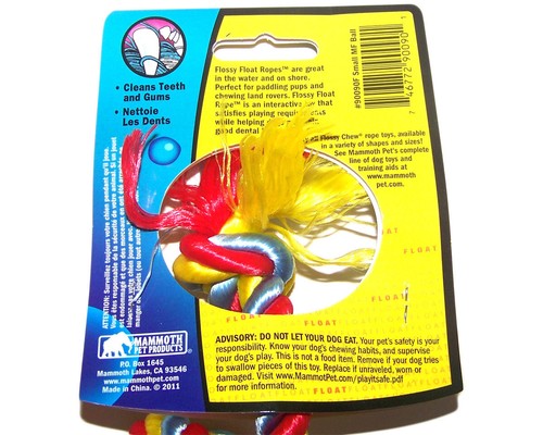 Remolcador de cuerda flotante con hilo dental mamut con bola de puño de mono 32 cm - Imagen 3 de 6