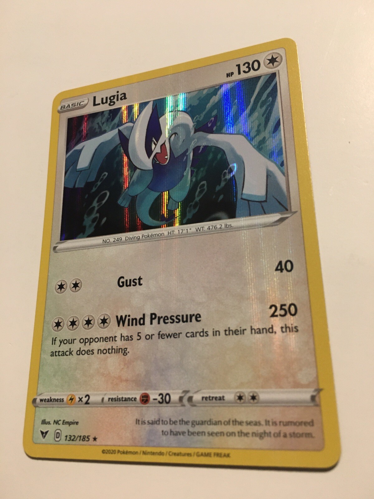 Lugia 132/185 HOLO Vivid Voltage MINT eBay