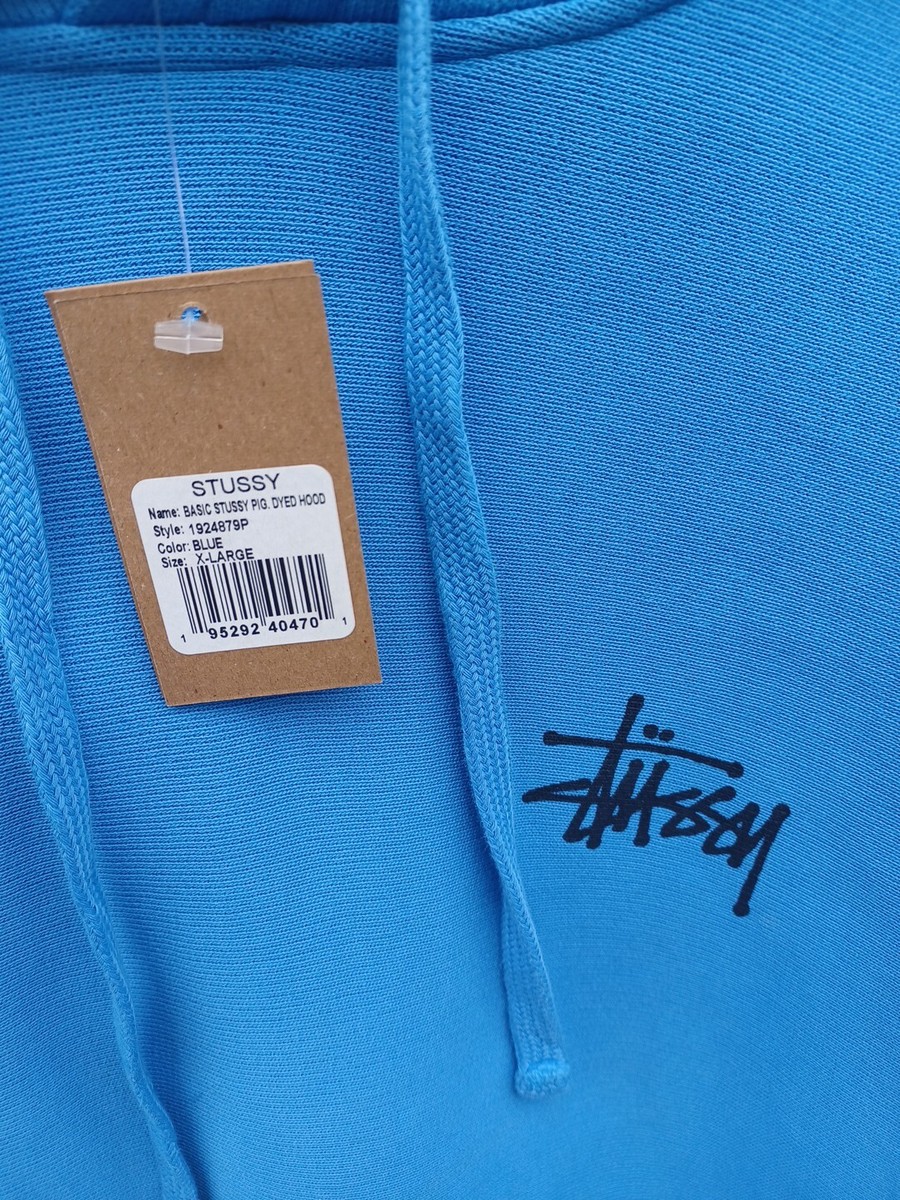 ★関税込★Stussy★BASIC STUSSY PIGMENT DYED HOODIE★sky blue Basic Stussy Pigment Dyed Hoodie – Premier