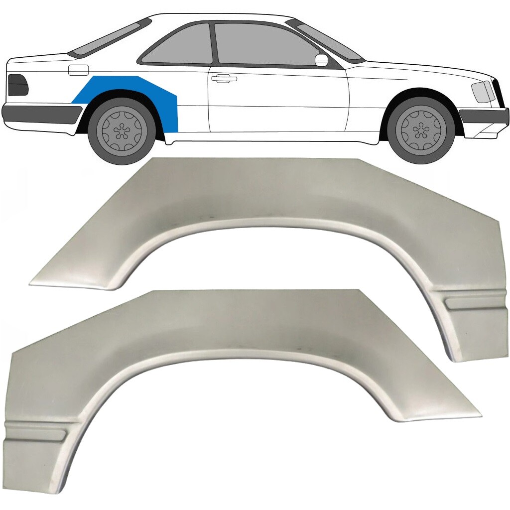 MERCEDES W124 C124 COUPE CABRIO 1984-1997 REAR WHEEL ARCH REPAIR PANEL / PAIR