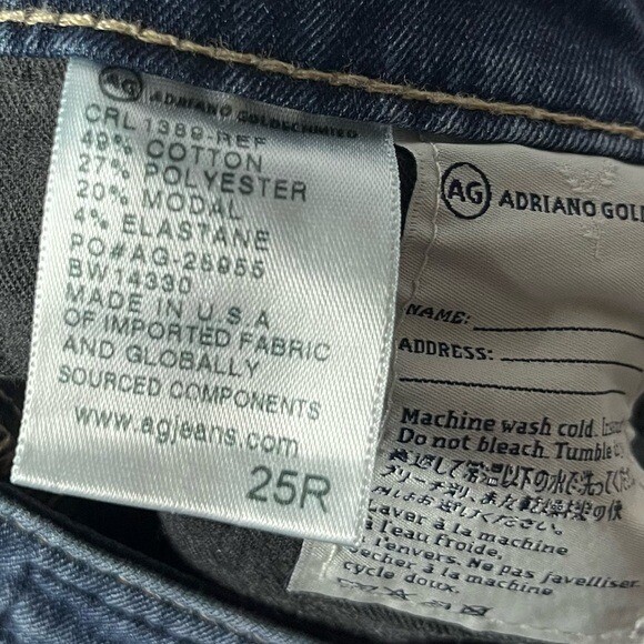 AG Adriano Goldschmied Dark Wash The Legging Ankle Skinny Jeans 25 thumbnail 4