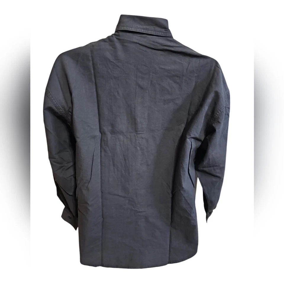 Camisa Esmoquin Internacional Hombre Manga Larga Hombre Pequeña Negra Clásica Retro Fiesta Foto 3 de 4