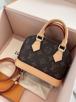 Louis Vuitton Nano Alma Monogram Canvas Full Set 