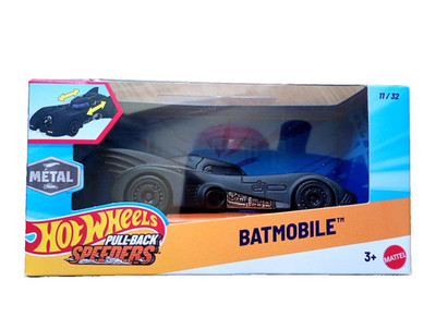 Hot Wheels Speeders Pull Back Batmobile - Neu in Box - Maßstab 1:43.