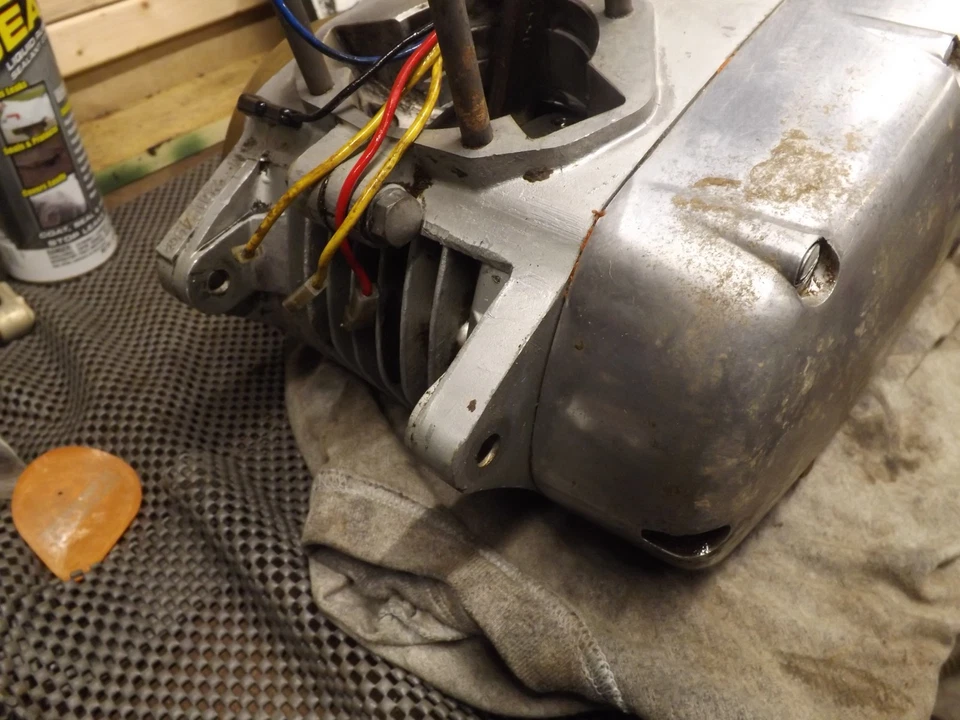 1969 OSSA PIONEER  BOTTOM END CRANKCASE ASSEMBLY - Image 3 of 4