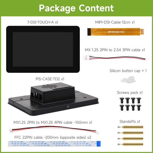 Waveshare 7inch DSI Capacitive Touch Display 720×1280 IPS Panel for Raspberry Pi - Picture 24 of 24