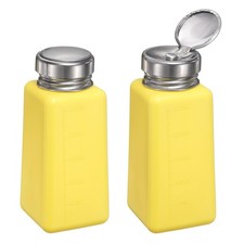 Liquid Dispensers Push Down, Pump Bottle 250ml 8.5oz  2 PCS  Yellow