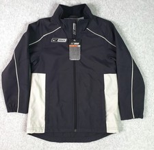 Nike Bauer NBH Supreme Jacket Youth Small Black Hockey Warmup Windbreaker