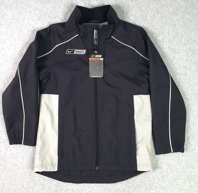 Nike Bauer NBH Supreme Jacket Youth Small Black Hockey Warmup Windbreaker