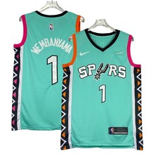 Spurs 1 MEN Stitched Jersey Light Blue Size S-3XL