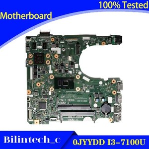 FOR   lnspiron 3467 3567 Laptop Motherboard I3-7100U 216-0856050 4G 0JYYDD *gi