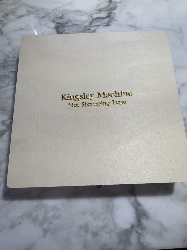 Kingsley Hot Stamping NEW Type-Caps/Num - 24 pt. Murray Hill Font W/NEW ...