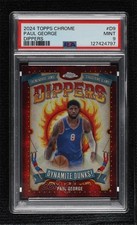 2024-25 Topps Chrome Dippers Paul George #D-9 PSA 9 MINT 8e1