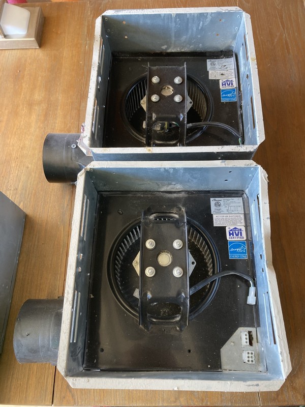 2x Airzone SE90T Bathroom Exhaust Fans Quiet 90CFM - Working Great!