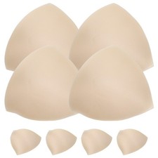 4 Pair Bra Inserts Pads Push Up for Bra Use Beige Sponge Material Eco Friendly