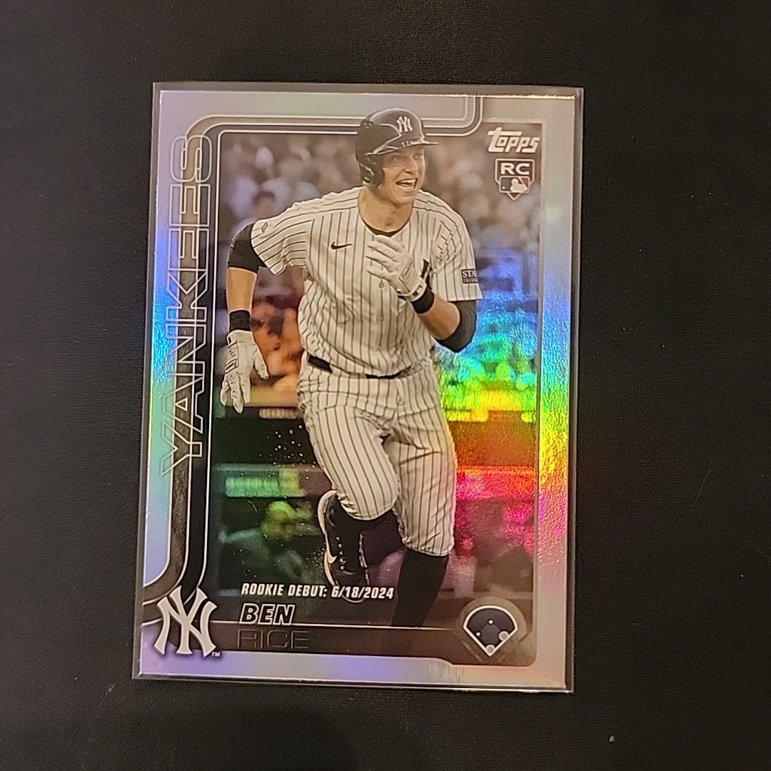 2025 Topps Update Series - Rookie Debut Ben Rice #US25 Rainbow Foil (RC)