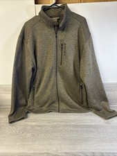 Ariat Men's Large Caldwell Full Zip Light Brown Sweater