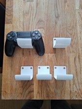 xbox playstation controller wall backets x5 white metal