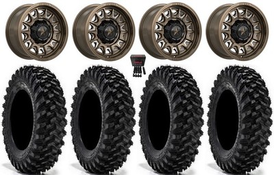 MSA Commander 15'' Wheels Bronze 35''Warrior XT Sticky Tires Pioneer 1K /Talon