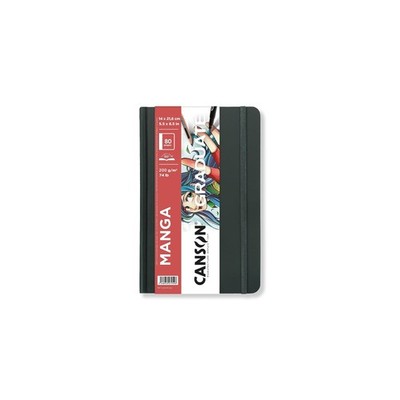 Canson Graduate Manga Paper, Hard Cover Art Journal, 5.5x8.5 5.5x8.5, white 