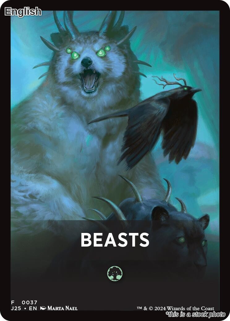 Magic Beasts Theme Card 37 Token Foundations Jumpstart NM