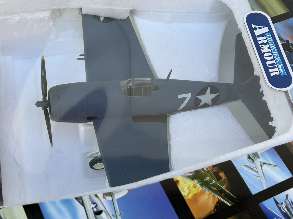 Franklin Mint 1/18 F6F3 Hellcat USN Cat O Nines NIB - Image 2 of 4