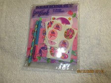 LISA FRANK,Vintage,Cards,5Checkboard ,7Ballet Slippers,1Dancing Hippo,30 Sticker