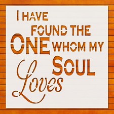 Reusable Plastic Stencil for Love Quotes  Inspirational Art - StencilAir