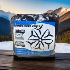 Adjustable Bed Fitted Sheet Straps Suspenders Gripper Fastener Metal