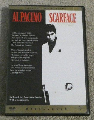 Scarface DVD Al Pacino Michelle Pfeiffer DePalma Collectors Edition Widescreen