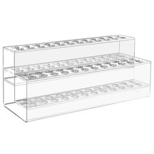 Acrylic Pen Holder, 2 Tier Pen Display Stand 48-Slots Pen Holder Clear Pen Di...