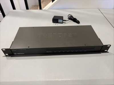 TRENDnet TK-803R 8-Port USB PS/2 Rackmount VGA KVM Switch 1U Enterprise Server