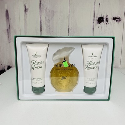 Histoire D'Amour By Aubusson For Women Set EDT Lotion Shower Gel
