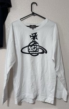 White Long Sleeve Vivienne Westwood Signature Orb Tee