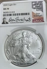 2020 American Silver Eagle - NGC MS70 - Spot-Free - Don Everhart Signed