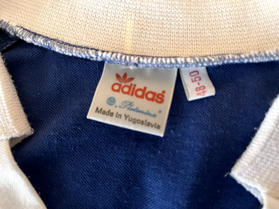 80s 90s ユーゴスラビア製 ヴィンテージ adidas サッカー ユニ Yugoslavia ADIDAS Large Vintage Football Soccer Shirt Jersey