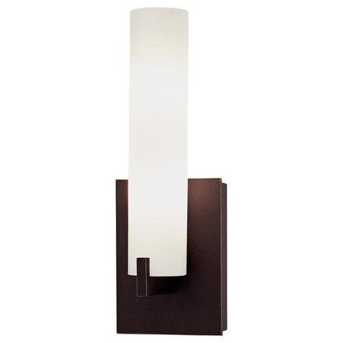 George Kovacs Tube 2 Light 4.75" Dark Restoration Bronze Wall Sconce P5040-37B - Picture 1 of 4
