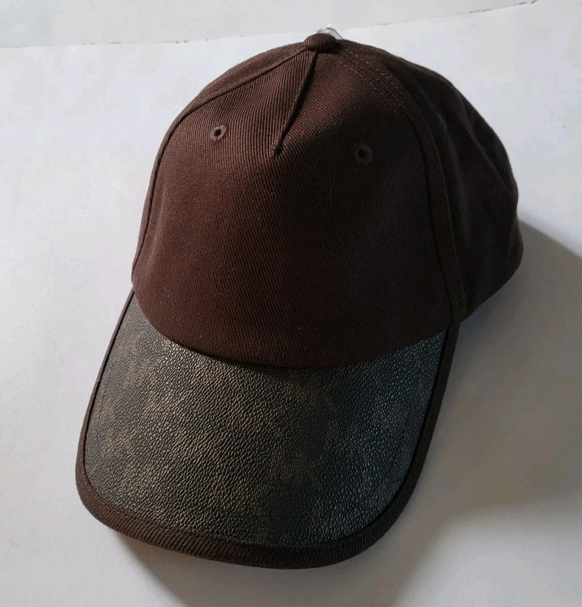 Michael Kors Black and Brown Monogram Cap NWT Michael Kors Brown Hats for Women for sale | eBay main image 3