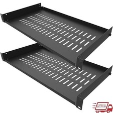 19 Inch Rack Shelf 1U Disassembled Cantilever Steel Server Shelf 44lbs Capacity