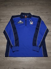 Kappa Sweater Men  s Size Medium Italia Italy Gara Soccer 1/4 Zip Pullover L/S