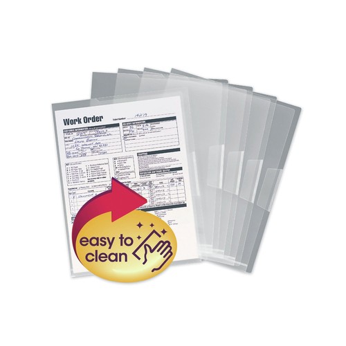 Smead 85751 Poly Translucent Project Jackets - Letter, Clear (5/Pack) New - Zdjęcie 3 z 3