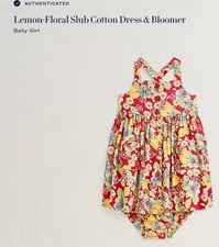 POLO RALPH LAUREN BABY GIRL 12M BLOOMER DRESS NWT