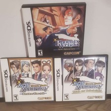 Phoenix Wright: Ace Attorney Trilogy (Nintendo DS) All 3 Games, Boxes, Manuals