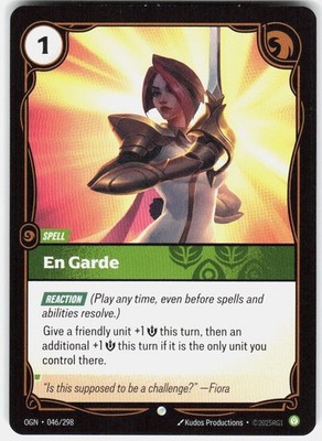 En Garde 046/298 Origins Riftbound League of Legends