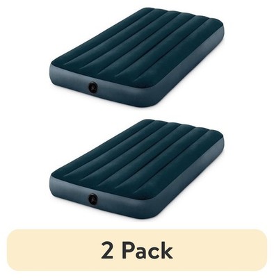 (2 pack) Intex 10'' Twin Standard Dura-Beam Airbed Mattress - Pump Not Included