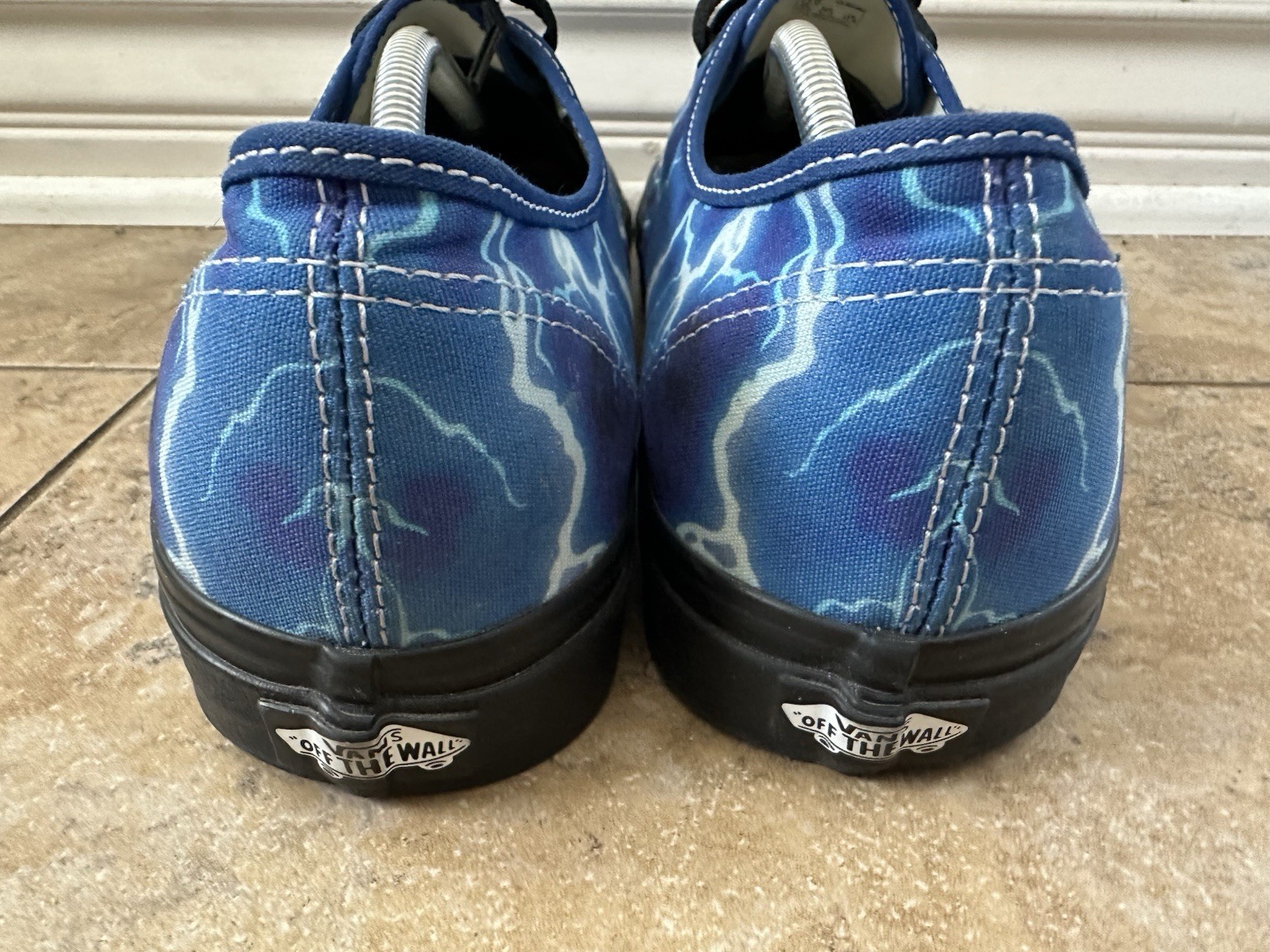 Vans Authentic Lightning Storm Print Sneakers Bla… - image 6