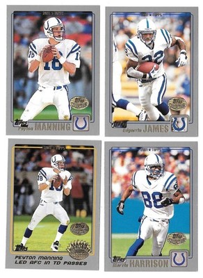 2001 Topps Collections Football Team Set - INDIANAPOLIS COLTS