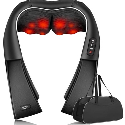 Nackenmassagegerät mit Wärme & Shiatsu Funktion für Schmerzlinderung - Kabelg...