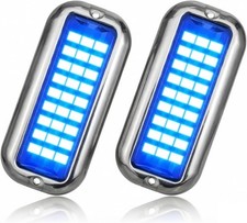 Marine LED Boat Light, 2000LM 27LED Waterproof Transom Lights, Underwater Light