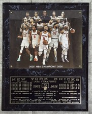 New York Knicks 2025-2026 NBA CHAMPIONS 12X15 PLAQUE With SCORES